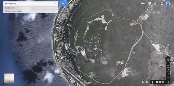 A map showing the Buada area of Nauru, where today's assault took place. Source: google maps